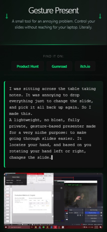 GesturePresent Presentation Controller